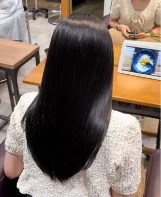 ロング カラー ハイトーン/ダブル カラー/あやかのヘアスタイル