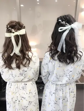 セミロング ヘアアレンジ 沢田 瞳のヘアスタイル