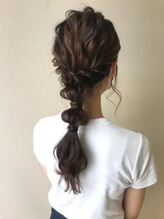 ロング ヘアアレンジ 沢田 瞳のヘアスタイル