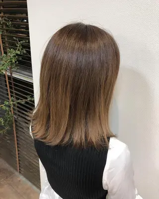 ミディアム カラー ヘアアレンジ ❣️倉敷❣️美髪 カラー能登一成のヘアスタイル