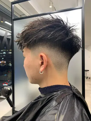 ショート メンズ 及川シゲル 髪質改善講師のヘアスタイル