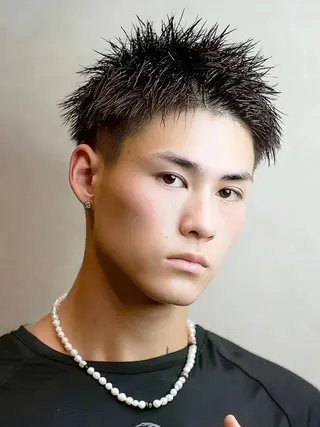 メンズ パーマ 井上 希維のヘアスタイル