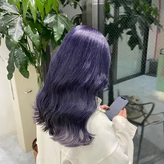 ロング カラー レイヤー×透明感カラ ーHAYATOのヘアスタイル