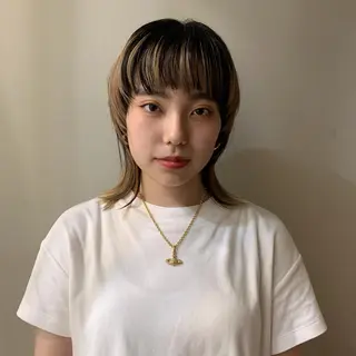 セミロング カラー Authen. soraのヘアスタイル