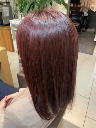 ロング カラー AMAN GIRL所属・鈴木 悠華のヘアスタイル