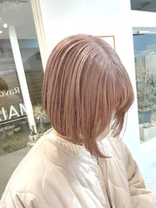 ショート カラー ブリーチカラーが人気 onnuのヘアスタイル