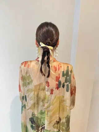 ロング ヘアアレンジ ノイシキ サキのヘアスタイル