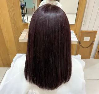 ミディアム カラー 透明感カラー/ 似合わせカットｍｏｅのヘアスタイル