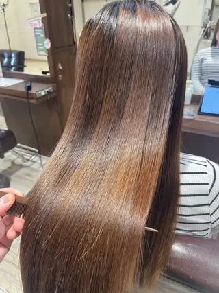 ロング 髪質改善 SHEER. 大阪梅田所属・髪質改善/ 梅田中崎町/宮里のヘアスタイル