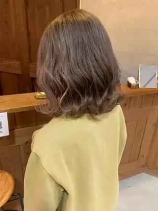 ミディアム レイヤー/韓国ヘア 杉浦結梨のヘアスタイル