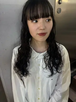 ロング パーマ しみず さくら🌸のヘアスタイル