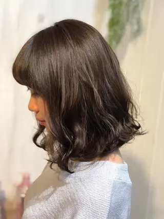 ミディアム 縮毛矯正⭐️ TAKAHIROのヘアスタイル