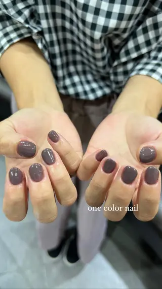 ネイル 暖色カラー/レイヤー カット/Yunaのヘアスタイル