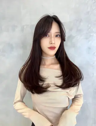 ロング カラー ヘアアレンジ 韓国ヘア/髪質改善 TAKAHIROのヘアスタイル