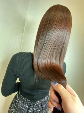 ロング カラー ムトウセイマ/艶髪 /艶ケアWブリーチのヘアスタイル