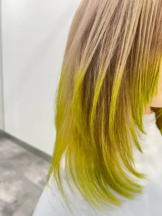 ミディアム カラー 🍀ケアブリーチ🍀 木下 心のヘアスタイル