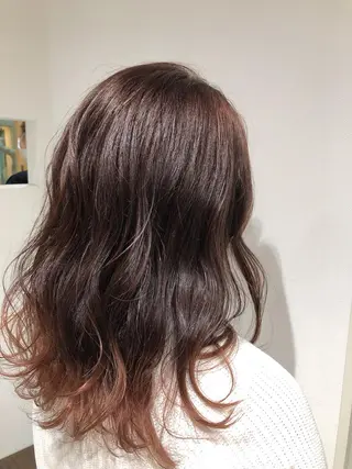 ミディアム カラー eins.hair所属・過去一の柔髪ヘア 🌿einshairのヘアスタイル