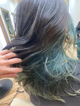 ロング カラー おおつき ありかのヘアスタイル