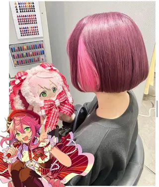 ショート カラー GARU-ガル-所属・TSUNO🦖 派手髪/オタク美容師のヘアスタイル