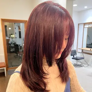 ロング カラー ヘアアレンジ 無料カットモデル‪✨ ✂️Nanami🌷のヘアスタイル