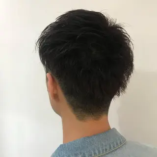 ショート メンズ AMI ウルフパーマ/メンズのヘアスタイル