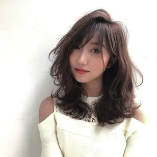 セミロング ヘアアレンジ 指名支持率NO.1 スタイリストのヘアスタイル