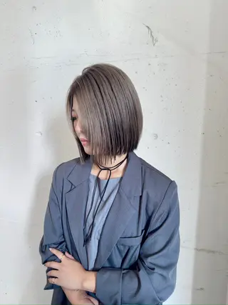 ミディアム 久村 泰生のヘアスタイル