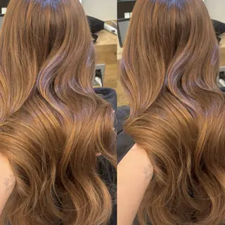 ロング カラー ヘアアレンジ 韓国🇰🇷透明感 ERIのヘアスタイル