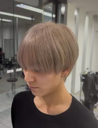 ショート カラー メンズ 【メンズ特化】岩瀬 武【メンズパーマ】のヘアスタイル