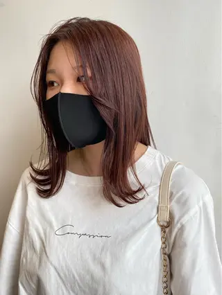 セミロング カラー 栗田 大輝のヘアスタイル