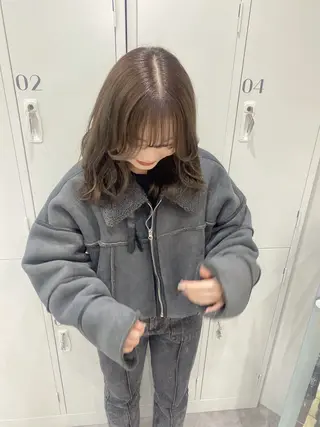 ミディアム カラー ヘアアレンジ ボブ /ニュアンス/ satomi🧸💖のヘアスタイル