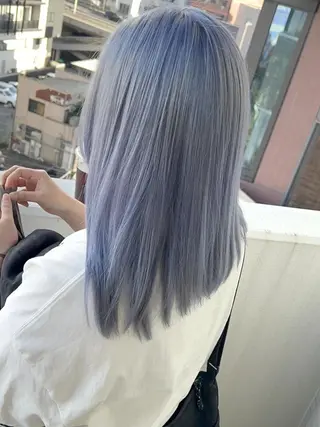 セミロング カラー ✨【公式】 juhl.横浜✨のヘアスタイル