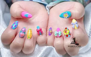 ネイル BAMBOO BLISS 研修用のネイルデザイン