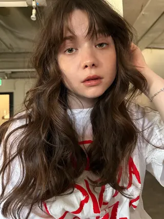 ロング カラー 森貴裕/ベージュ/ パーマ/オリーブのヘアスタイル