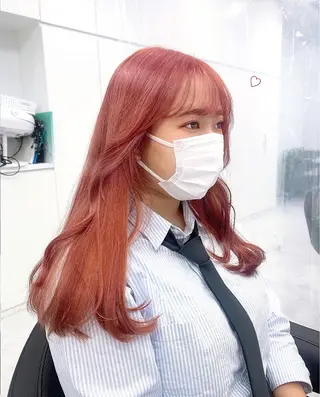 カラー RIKO👼🏻💓 韓国ガーリーのヘアスタイル