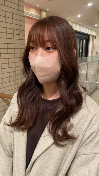 ロング カラー 天王寺 hinataのヘアスタイル