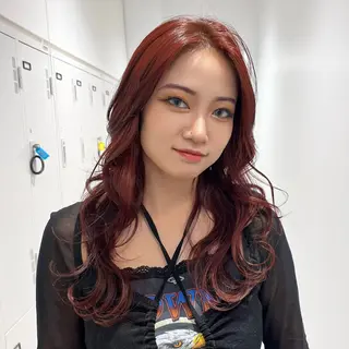 ロング カラー 暖色レイヤー 🥀REIRIのヘアスタイル