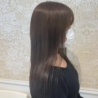 ロング カラー 髪質改善カラー💎 オオネヨシナリのヘアスタイル