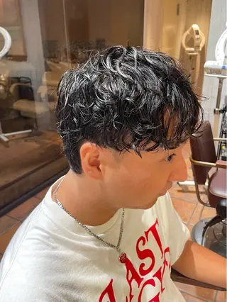 パーマ メンズ MOEKA🌺レディ ースカットモデルのヘアスタイル
