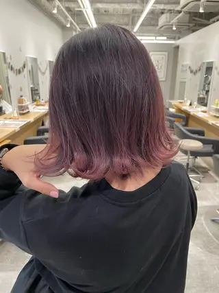 ミディアム 透明感🫧/ブリーチ /永田　汰伊智のヘアスタイル