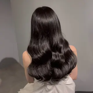 ロング シオン/艶髪カラー/ 韓国ヘアのヘアスタイル