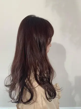 ロング カラー パーマ ヘアアレンジ 加藤 綾華のヘアスタイル