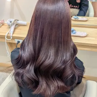 カラー ロング 彩桜/艶カラー/小顔 に見せるカット✂のヘアスタイル