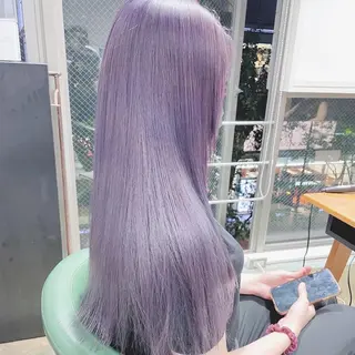 ロング カラー mimiiy梅田 中崎町ハイトーンのヘアスタイル