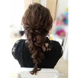 ロング ヘアアレンジ fun./ヘアセット /エクステ/着付のその他イメージ