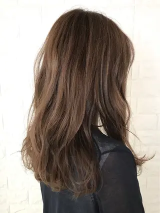 セミロング カラー エイジングケア特化 美容師✂️山崎竜二のヘアスタイル