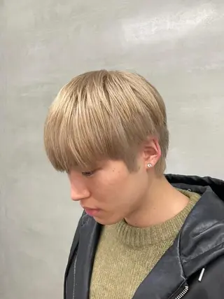 カラー メンズ 鶴井 美空のヘアスタイル