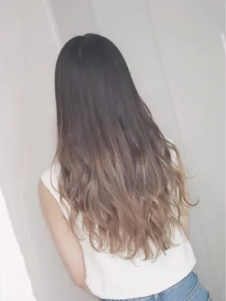 セミロング カラー パーマ 髪質改善専門店 エイジングケアのヘアスタイル