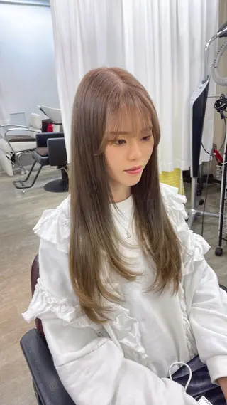 ロング カラー 韓国ヘア🤍髪質改善 🇰🇷AKANEのヘアスタイル
