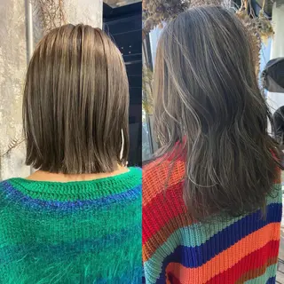 ミディアム カラー 松尾太樹 【pia】福岡美容室のヘアスタイル